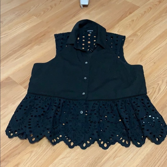 Madewell Eyelet Mix Top - Picture 3 of 5